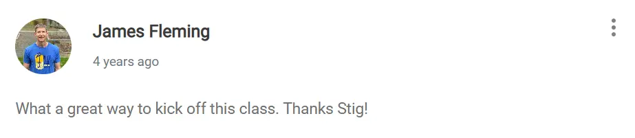 James Fleming Testimonial